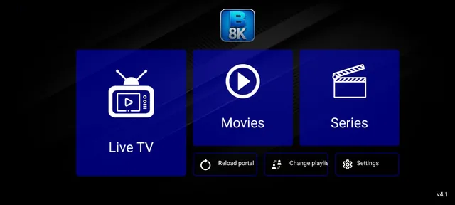 Bos Tv 8K Player v4.1 (New) on screen